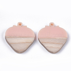 Pendentifs en résine & en bois&nbsp;RESI-S358-42C