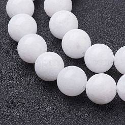 Natürliche weiße Jade perlen Stränge&nbsp;X-GSR8mmC067