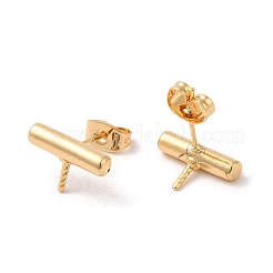 Säulen-Ohrstecker aus Messing&nbsp;KK-M270-36G