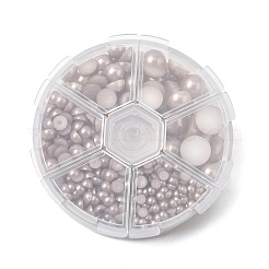 Perlkuppel-Cabochons aus Kunstleder mit 1 Box&nbsp;SACR-X0002-49-B
