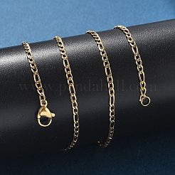 Ionenplattierung (IP) 304 Edelstahl Figaro Kette Halsketten&nbsp;STAS-K168-02G