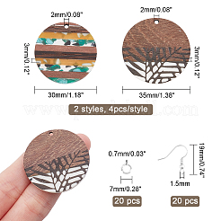 Kits de fabrication de boucles d'oreilles bricolage&nbsp;DIY-CA0002-70