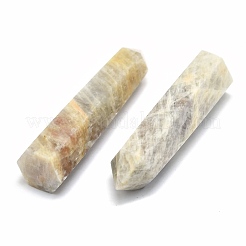 Décoration d'affichage en agate folle naturelle pointue à une seule terminaison&nbsp;G-F715-115E