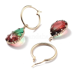 Orecchini a cerchio in ottone color oro chiaro&nbsp;EJEW-Q800-56KCG