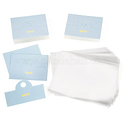 100 Stück faltbare Display-Kopfkarten aus Papier mit Blumendruck&nbsp;CDIS-TA0001-46D