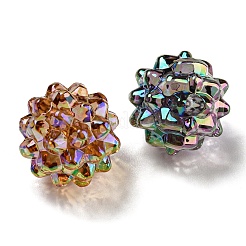 Perlas de acrílico transparentes iridiscentes chapadas en uv&nbsp;X-MACR-M031-01