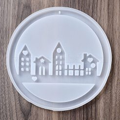 Stadtschilder mit Windspiel verziert Silikonform&nbsp;LS-SIMO-S001-01D