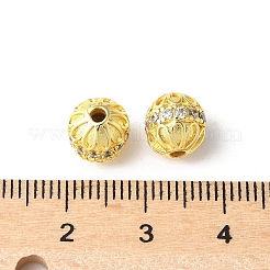 Perline zirconi micro pave  in ottone&nbsp;KK-U067-06G-02
