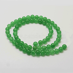Natürliche weiße Jade perlen Stränge&nbsp;G-G735-42-6mm-1