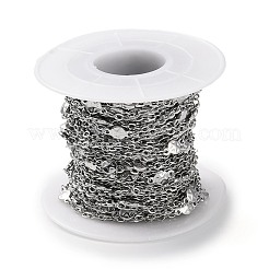 Catene piatte rotonde con maglie a stella in acciaio inossidabile 304 anti-appannamento&nbsp;CHS-G027-09P