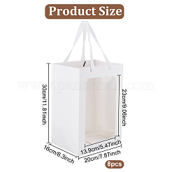 Sacs-cadeaux en papier rectangle&nbsp;ABAG-WH0044-38A