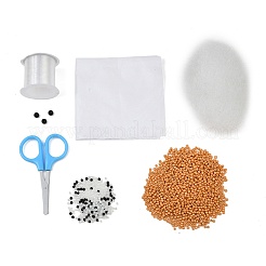 Kit per ricamo fai da te con perline a forma di orso 3D&nbsp;AC-CBA6750-02