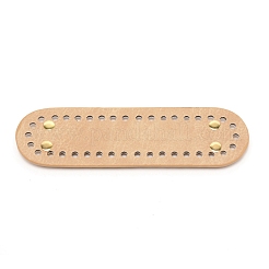 Ovaler Boden aus Kunstleder&nbsp;PURS-WH0001-14