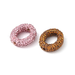 Strass-Tonpflaster-Messingperlen&nbsp;KK-P305-11G