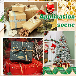 Weihnachtsmotiv 10 Yards Polyesterband&nbsp;OCOR-WH0070-238A
