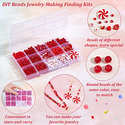 627 kit de fabrication de bijoux en perles à faire soi-même&nbsp;DIY-HY0001-25