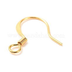 Ganci di orecchini in ottone&nbsp;KK-F824-015A-G