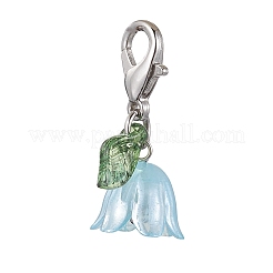 Décorations pendentifs en acrylique lys&nbsp;HJEW-JM01890-01
