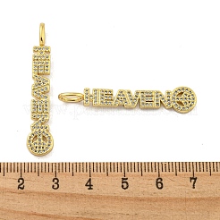 Pendentifs en laiton zircon cubique transparent&nbsp;KK-R159-03B-G