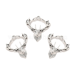 Tibetischer stil Aluminium Anhänger & Charms&nbsp;TIBE-B001-18AS
