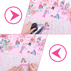 12 pieza de accesorios de adorno para coser con bordado de poliéster&nbsp;PATC-WH0008-258