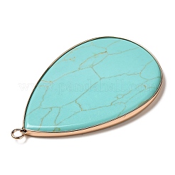 Gros pendentifs de pierres précieuses naturelles et synthétiques mélangées&nbsp;G-R492-02G