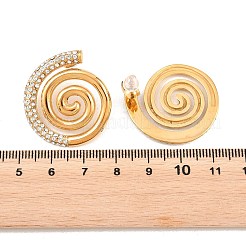 Ohrstecker mit Wirbelmuster aus Edelstahl 304 für Damen&nbsp;EJEW-F406-02B-G01