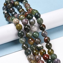 Cuentas de ágata natural india hebras&nbsp;G-E571-24C