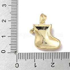 Pendentifs de Noël en laiton émaillé&nbsp;KK-K305-08A-G
