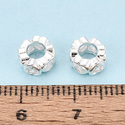 925 Sterling Silber klare Zirkonia Abstandsperlen&nbsp;STER-N016-118S