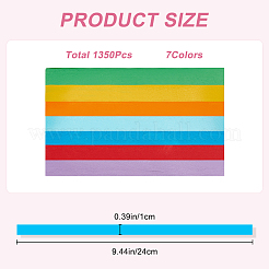 1 Set 7 Farben fluoreszierendes Glücksstern-Origami-Papier&nbsp;DIY-CP0010-79A