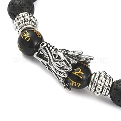4 Stück 4-Stil Om Mani Padme Hum Mala Perlenarmbänder Set&nbsp;BJEW-JB09375