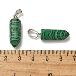 Ciondoli malachite sintetici&nbsp;G-Z067-07P-02
