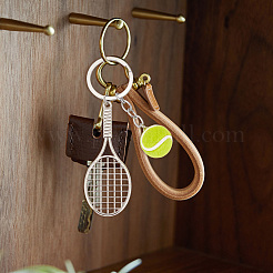 2 porte-clés pendentif tennis en alliage et plastique&nbsp;KEYC-SP00011
