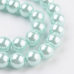Fili di perle di vetro ecologiche&nbsp;HY-A008-8mm-RB034
