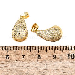 Ottone micro spianare pendenti zirconi&nbsp;KK-D107-01G