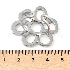 Bagues de manchette ouvertes en acier inoxydable 304 pour femmes&nbsp;RJEW-U060-04B-P