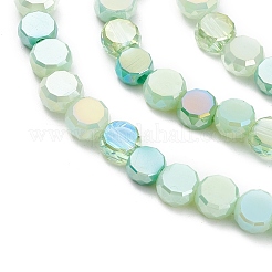 Brins de perles de verre de galvanoplastie de couleur dégradée&nbsp;GLAA-E042-03D
