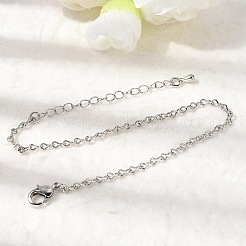 Pulseras de cadena de eslabones infinitos de latón para mujer&nbsp;BJEW-F531-01P