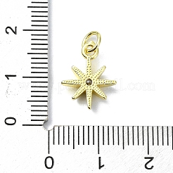Ciondoli in ottone zirconi chiari micro pavé&nbsp;KK-H475-59G-03