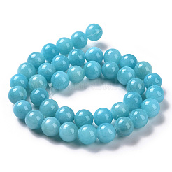 Chapelets de perles rondes en jade de Mashan naturelle&nbsp;X-G-D263-8mm-XS28