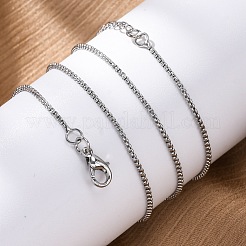 Messingbox ketten halsketten für frauen&nbsp;NJEW-D302-08P