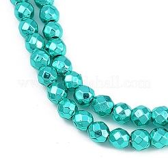 Perlas de hematita sintéticas no magnéticas galvanizadas con pintura para hornear&nbsp;G-H072-A01-01J