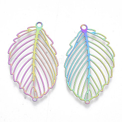 Pendentifs en filigrane d'acier inoxydable avec placage ionique (IP) 201&nbsp;X-STAS-R102-28