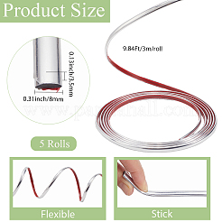 PVC selbstklebende flexible Formleiste&nbsp;DIY-CP0011-89B-01
