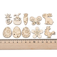 Oster-Tier- und Pflanzenmotive aus MDF-Platten&nbsp;WOOD-G028-05