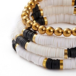 4 ensemble de bracelets extensibles en perles empilables bohèmes&nbsp;BJEW-JB05883