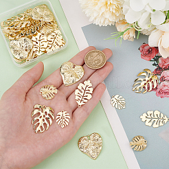 Set di ciondoli a forma di foglia di monstera&nbsp;DIY-PH0013-15