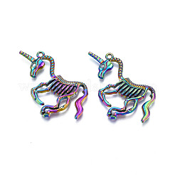 Regenbogenfarbene legierung anhänger&nbsp;PALLOY-N156-190