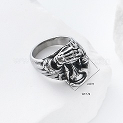 Vintage Punk Fingerringe aus Edelstahl 304&nbsp;LS-YJ4863-5